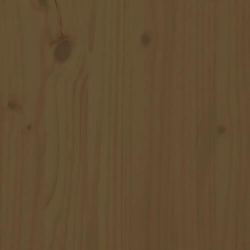 Skrivebord 110x50x75 cm massivt fyrretræ gyldenbrun