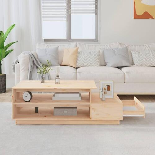 Sofabord 120x50x40,5 cm massivt fyrretræ