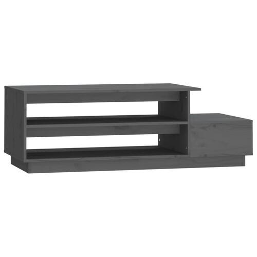 Sofabord 120x50x40,5 cm massivt fyrretræ grå