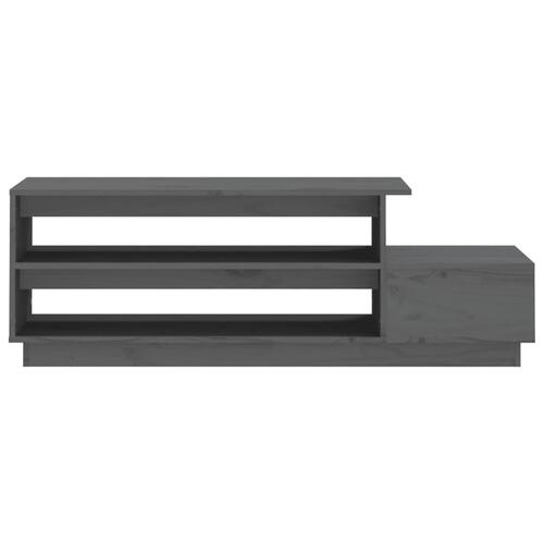 Sofabord 120x50x40,5 cm massivt fyrretræ grå
