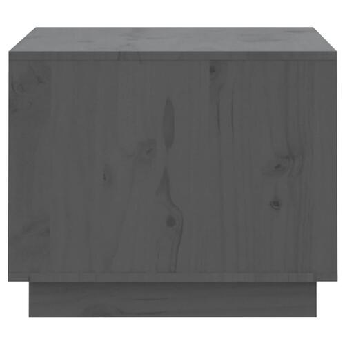 Sofabord 120x50x40,5 cm massivt fyrretræ grå