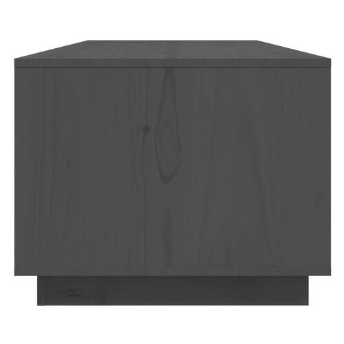 Sofabord 110x50x40 cm massivt fyrretræ grå