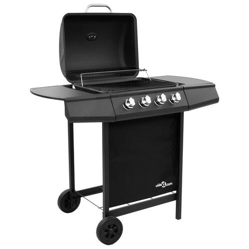 Gasgrill 4 brændere sort