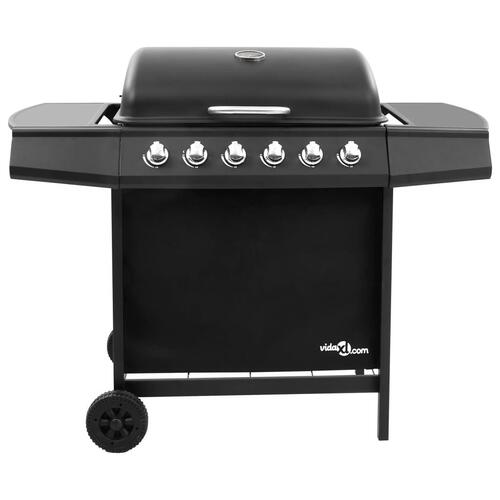Gasgrill 6 brændere sort