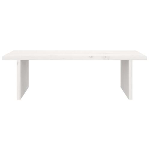 Skærmholder 50x27x15 cm massivt fyrretræ hvid