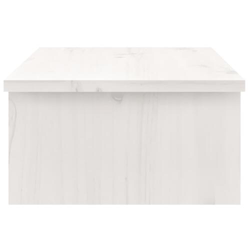 Skærmholder 50x27x15 cm massivt fyrretræ hvid