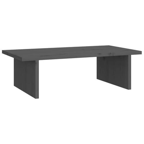 Skærmholder 50x27x15 cm massivt fyrretræ grå