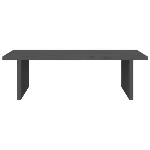 Skærmholder 50x27x15 cm massivt fyrretræ grå