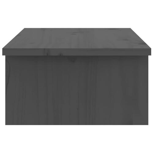 Skærmholder 50x27x15 cm massivt fyrretræ grå