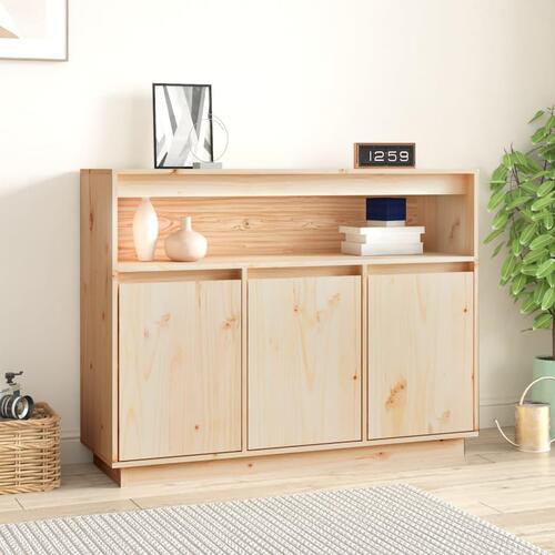Skænk 104,5x34x80 cm massivt fyrretræ