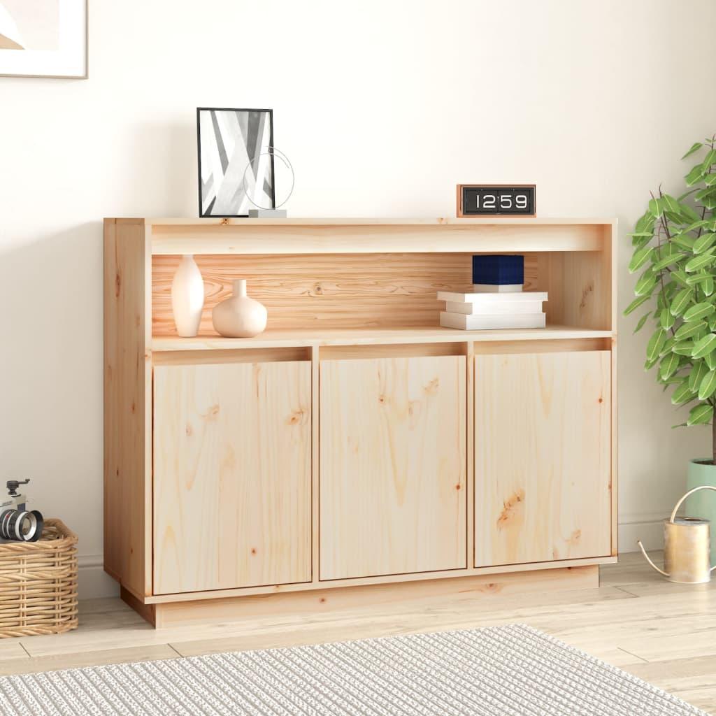 Skænk 104,5x34x80 cm massivt fyrretræ