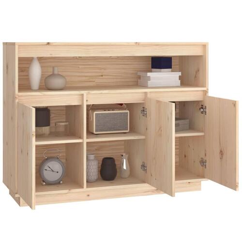 Skænk 104,5x34x80 cm massivt fyrretræ