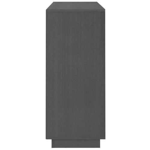 Skænk 104,5x34x80 cm massivt fyrretræ grå