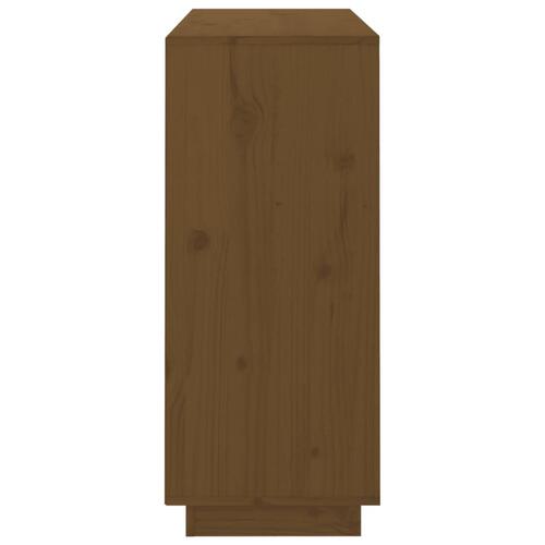 Skænk 104,5x34x80 cm massivt fyrretræ gyldenbrun