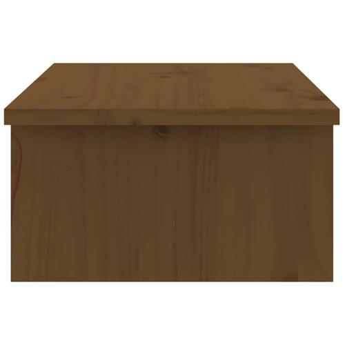 Skærmholder 50x27x15 cm massivt fyrretræ gyldenbrun