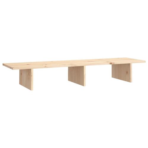 Skærmholder 100x27x15 cm massivt fyrretræ