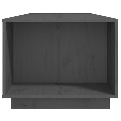 Sofabord 110x50x40 cm massivt fyrretræ grå