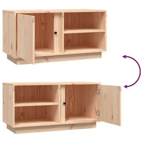 Tv-bord 80x35x40,5 cm massivt fyrretræ