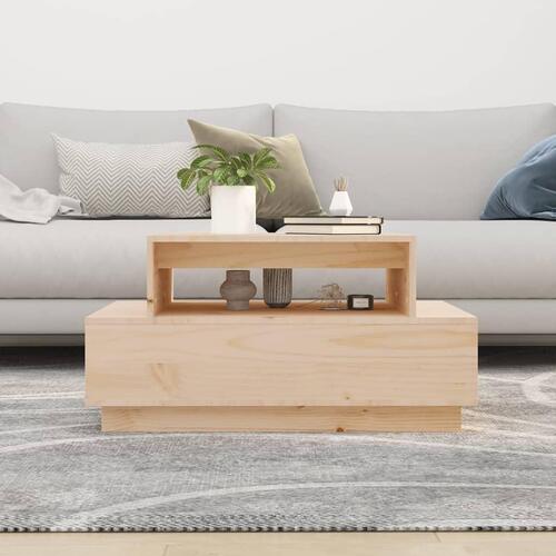 Sofabord 80x55x40,5 cm massivt fyrretræ