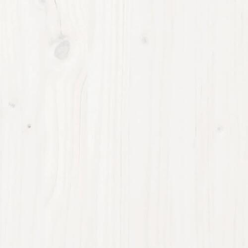 Sofabord 80x55x40,5 cm massivt fyrretræ hvid