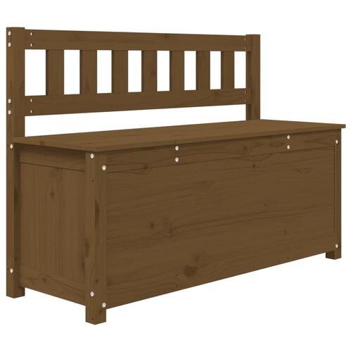 Bænk 110x41x76,5 cm massivt fyrretræ Gyldenbrun