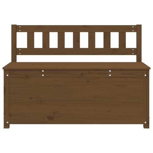 Bænk 110x41x76,5 cm massivt fyrretræ Gyldenbrun