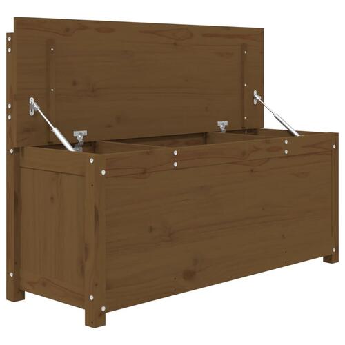 Bænk 110x41x76,5 cm massivt fyrretræ Gyldenbrun