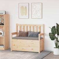 Bænk 112,5x51x,5x96,5 cm massivt fyrretræ