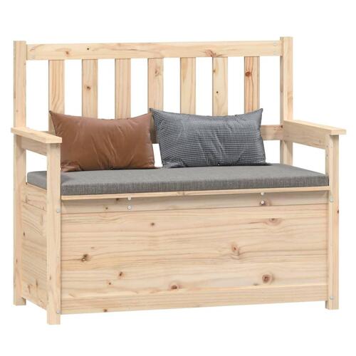 Bænk 112,5x51x,5x96,5 cm massivt fyrretræ