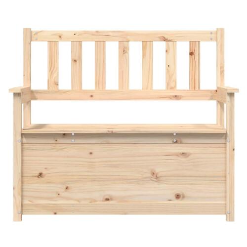 Bænk 112,5x51x,5x96,5 cm massivt fyrretræ
