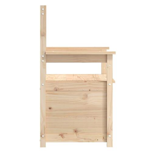 Bænk 112,5x51x,5x96,5 cm massivt fyrretræ