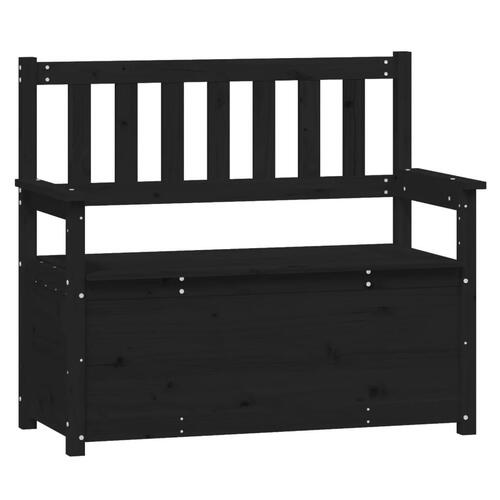 Bænk 112,5x51,5x96,5 cm massivt fyrretræ grå