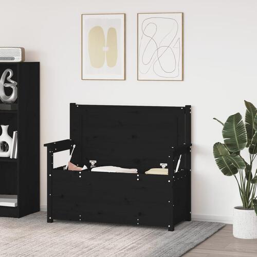 Bænk 112,5x51,5x96,5 cm massivt fyrretræ grå