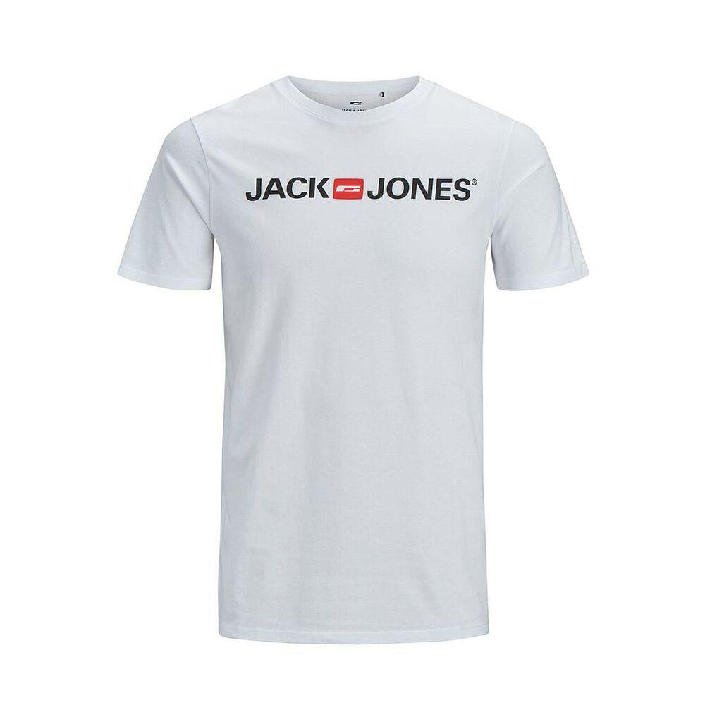 Kortærmet T-shirt til Mænd JJECORP LOGO TEE SS O-NECK NOSS Jack & Jones 12137126 Hvid S