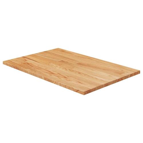 Bordplade til badeværelse 60x40x1,5 cm massivt træ lysebrun