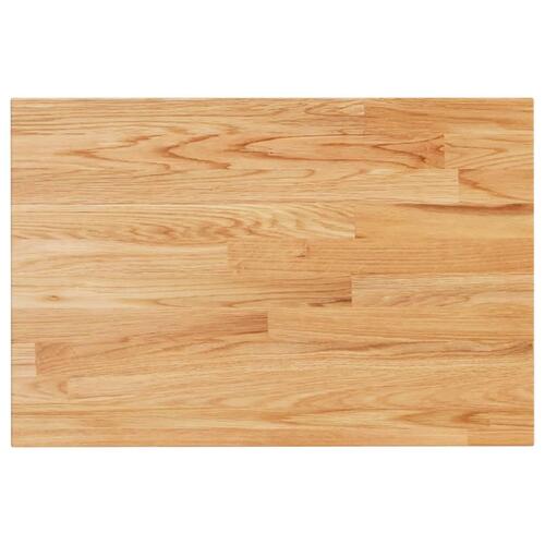 Bordplade til badeværelse 60x40x1,5 cm massivt træ lysebrun