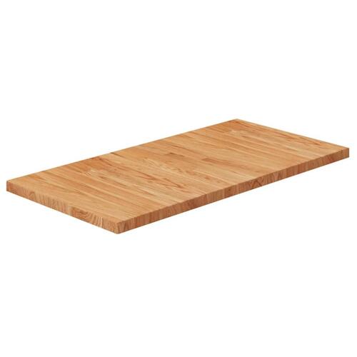 Bordplade til badeværelse 80x40x2,5 cm massivt træ lysebrun