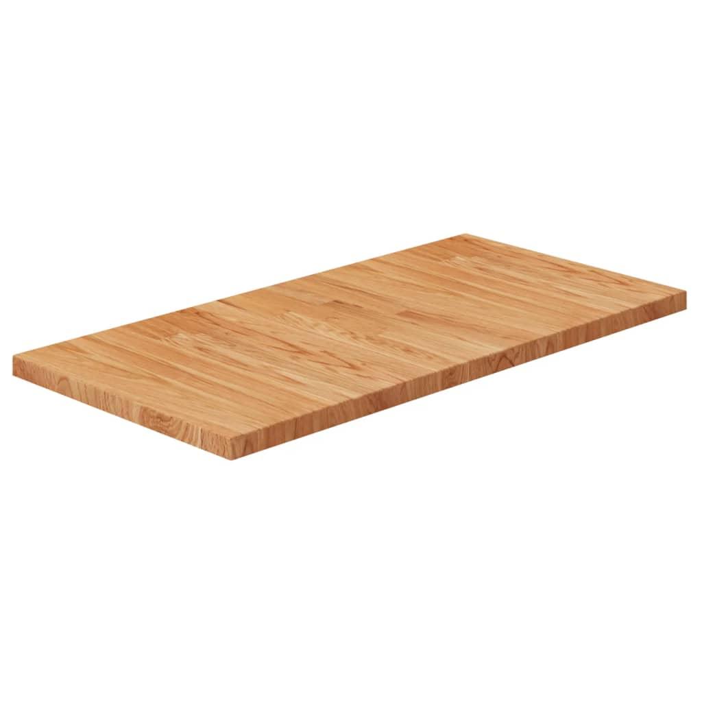 Bordplade til badeværelse 80x40x2,5 cm massivt træ lysebrun