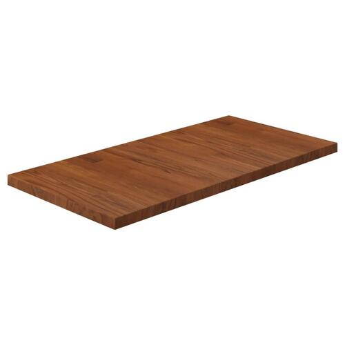Bordplade til badeværelse 80x40x2,5 cm massivt træ mørkebrun