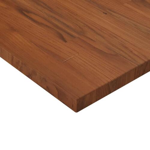 Bordplade til badeværelse 80x40x2,5 cm massivt træ mørkebrun