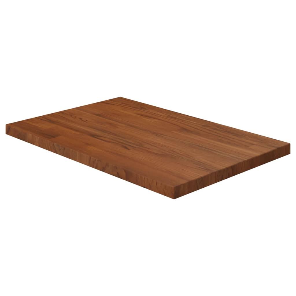 Bordplade til badeværelse 60x40x2,5 cm massivt træ mørkebrun