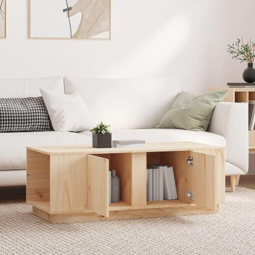 Sofabord 110x50x40 cm massivt fyrretræ