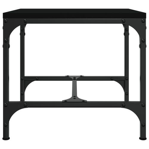Sofabord 50x50x35 cm konstrueret træ sort