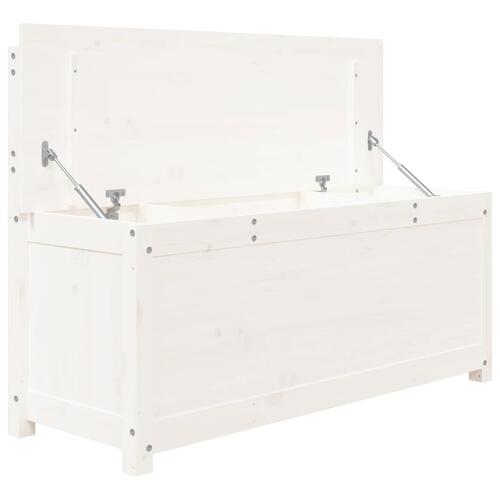 Bænk 110x41x76,5 cm massivt fyrretræ hvid