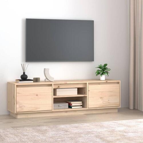 Tv-bord 140x35x40 cm massivt fyrretræ