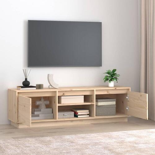 Tv-bord 140x35x40 cm massivt fyrretræ