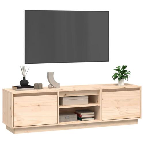 Tv-bord 140x35x40 cm massivt fyrretræ