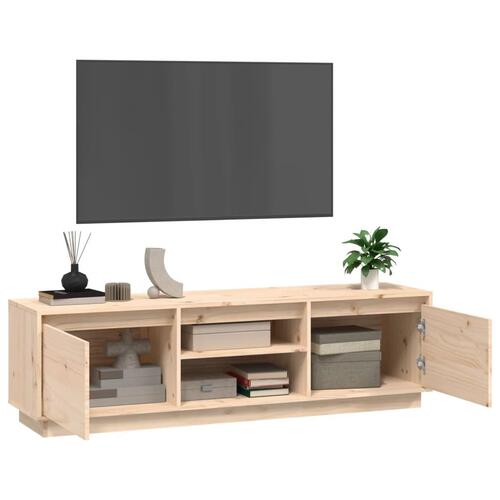 Tv-bord 140x35x40 cm massivt fyrretræ