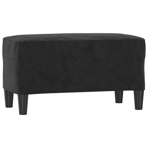 Bænk 70x35x41 cm velour sort