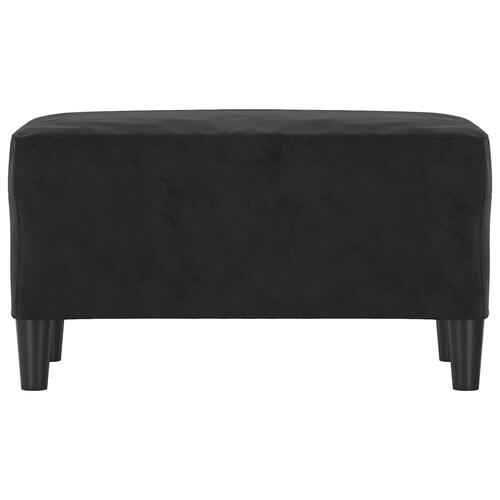Bænk 70x35x41 cm velour sort